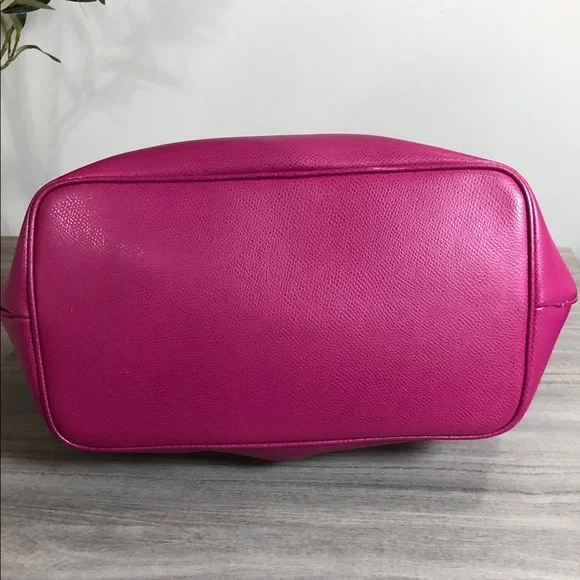 Coach Pink Cranberry Leather Tote (BG1) - Picture 4 of 13